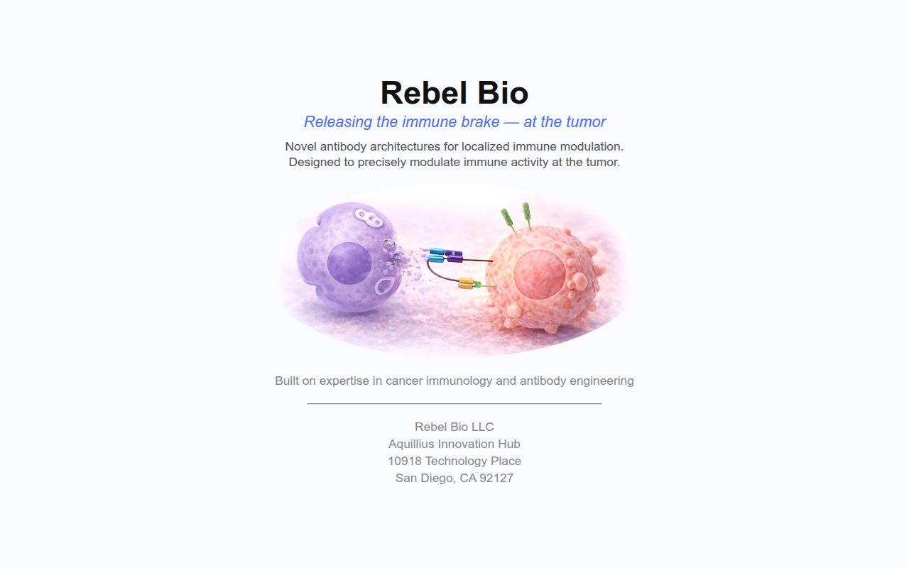 Rebel Bio - Tumor-restricted NK engagers
